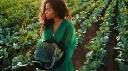 Cabbages-plantation